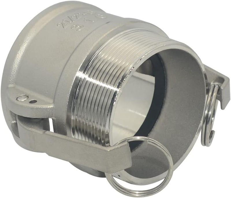 Varmhus Male Pipe Threads Type B Trash Pump Adapter Female Camlock,Type B Hose Fitting,Stainless Steel 316 (2pcs 2-1/2") - Image 4